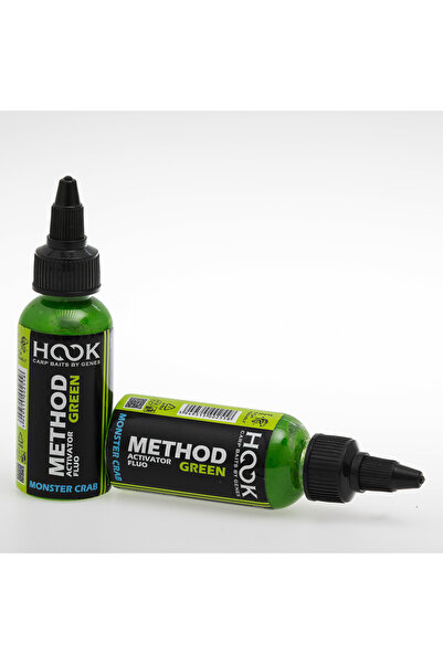 HOOK - Carp Baits By Genes METHOD ACTIVATOR FLUO GREEN 50ML - MONSTER CRAB