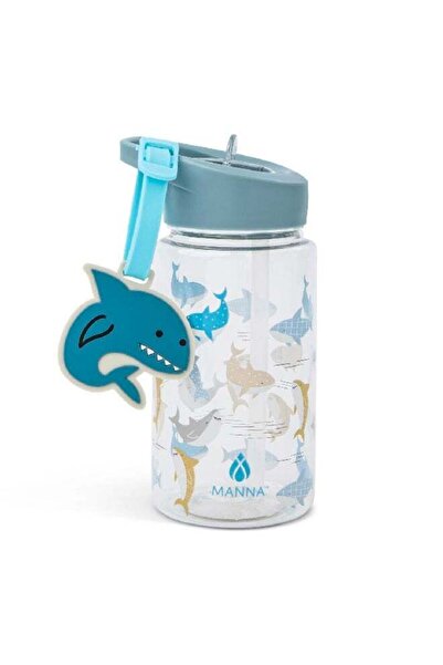 manna زجاجة ماء بتصميم مستوحى من شخصية بادي شارك، متعددة الألوان، مزودة بحزام...