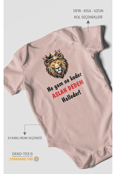 MorivoKids Neither Good nor Bad Aslan Dedem Halleder Printed Baby Bodysuit – ...