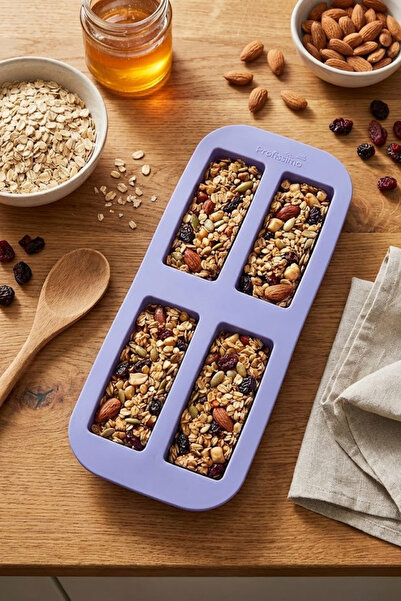 EVLE Silicone Muesli Bar, Granola and Protein Bar Mold - Non-Stick Rectangula...