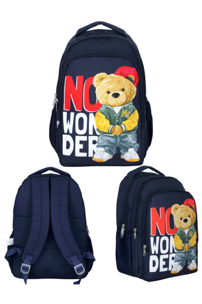ÜMİT ÇANTA Cennec Hiphop Bear Backpack – Hip Hop Themed Children's School Bag...
