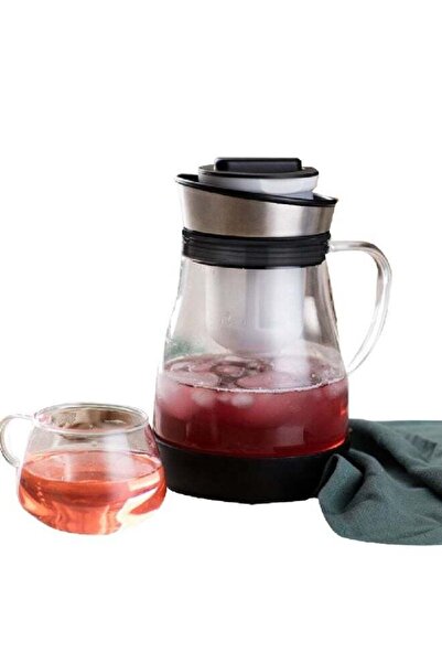 Elemental Kitchen Heat-Resistant Borosilicate Glass Tea Maker Multicolour 800 ml