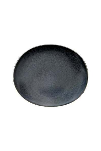 Generic Easy Life Magma Series Porcelain Dinner Plate Blue Grey and Black 28 cm