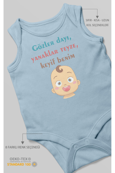 MorivoKids Eyes, Uncle, Cheeks, Aunt, My Joy, Printed Baby Bodysuit – Snap Fa...