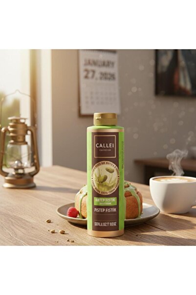 Callei Chocolate Antep Fıstıklı Waffle & Pancake & Tatlı Sosu 300 Gr