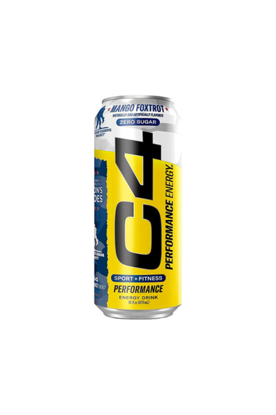C4 مشروب طاقة جاهز للشرب 16 أونصة - مانجو فوكستروت إيليت خالي من السكر، طاقة ...