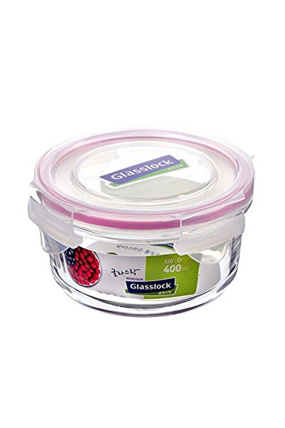 Generic عبوة زجاجية دائرية شفافة سعة 400 مل