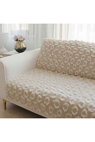 GOLD HOME COLLECTION SAKALLI KOLTUK ÖRTÜSÜ PONPON