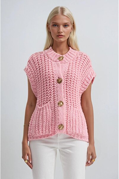 Lijuri Loose cut chunky knit vest 5202