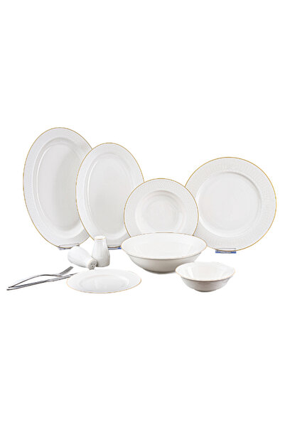 Bien Servi 30-Piece High Quality Contemporary Design New Bone Dinner Set