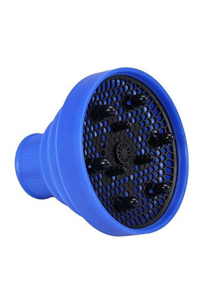 Generic Hair Dryer Collapsible Storage Multifunction Diffuser Cover Blue