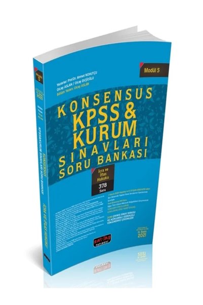 Savaş Yayınevi KONSENSUS KPSS Modül 5 İcra ve İflas Hukuku Soru Bankası 2021