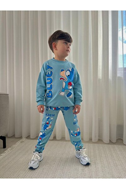 JuraKids طقم صيفي مطبوع للأولاد من 3-8 سنوات - طقم علوي وسفلي من القطن المريح
