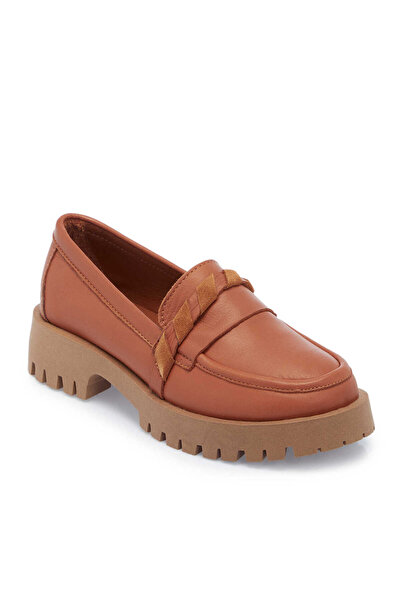 Tergan Taba Hakiki Deri Kadın Loafer - K25I1AY67823-A29
