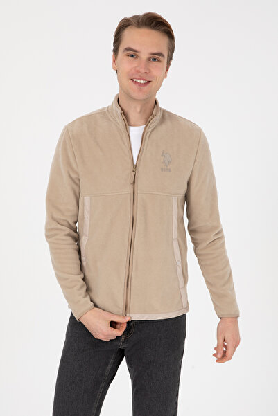 U.S. Polo Assn. Men's Dark Beige Knitted Cardigan 50310002-Vr088