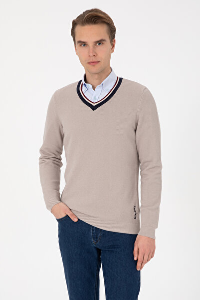 U.S. Polo Assn. Men's Stone Sweater 50308336-Vr049