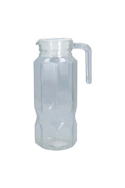 Generic Luminarc Octime High Quality Glass Pitcher Jug with Lid Clear 1.3 L