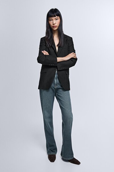 Massimo Dutti Yüksek bel bootcut jean