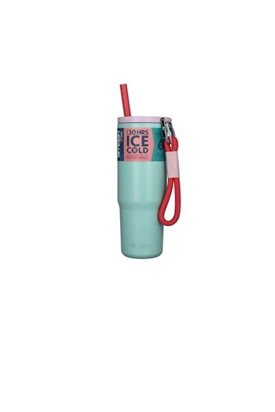 Smash Epic Double Wall Insulated Drinking Tumbler with Straw Teal and Lilac 8...