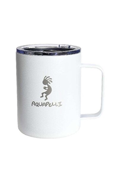 Aquapelli CM12 Vacuum Insulated Coffee Mug with Handle Arctic White 350ml
