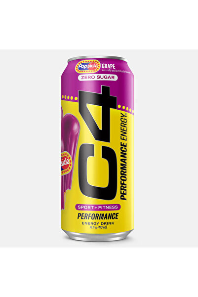 C4 مشروب طاقة 16 أونصة - بنكهة مصاصات العنب | طاقة فائقة خالية من السكر لأداء...