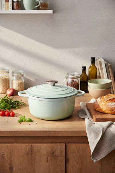 Bernardo إنتينسا وعاء طهي من الألمنيوم الأخضر مقاس 24 سم