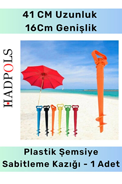 HadPols #SabitlemeKazığı 41cm Uzunluk 16cm Genişlik Plastik Dayanıklı Kum Top...