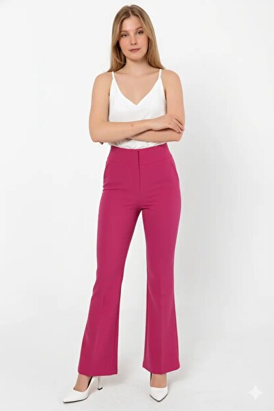 Swass High Waist Spanish Trousers Fuchsia