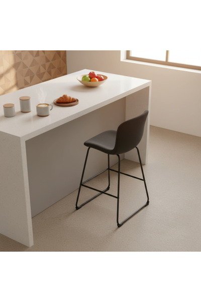 SADANHOME Single Grey Bar Chair with Modern Design