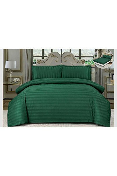 ANATOLIATEKSTILE Premium DAMASK Bedding Set, 4 pieces, Fitted Sheet, Elegant ...