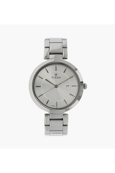 Titan Women's 35 MM Silver Analog Stainless Steel Watch