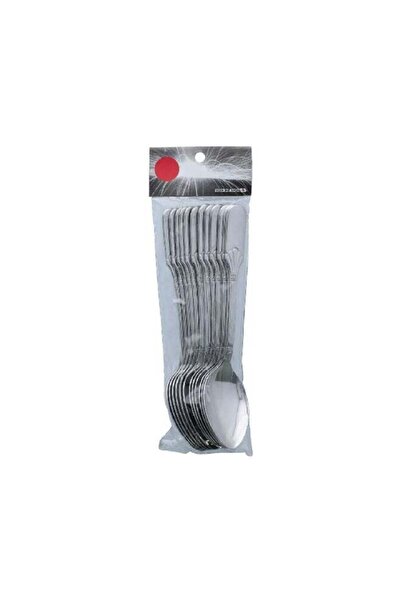 Generic 12-Piece Stainless Steel Dessert Spoon Set with Ergonomic Handle