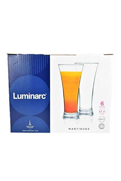 Luminarc 6-Piece Martigues Drink Glass Clear 330 Ml