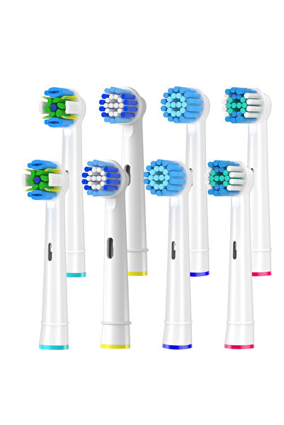 choice2 مجموعة رؤوس فرشاة أسنان كهربائية مكونة من 8 قطع متوافقة مع فرشاة أسنا...