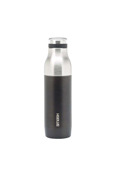 Generic Dual Walled Stainless Steel Insulated Water Bottle Black and Silver 5...