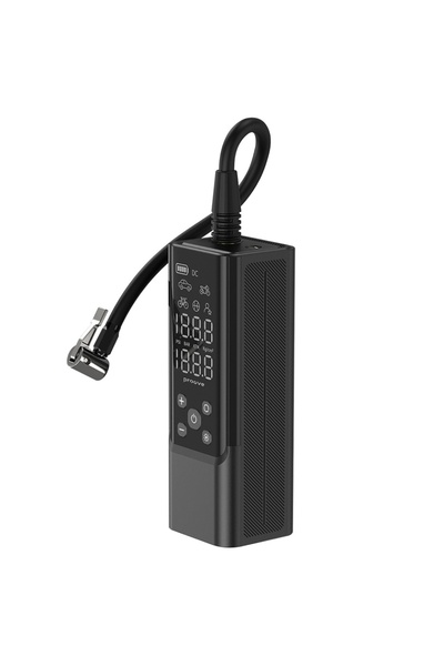 Proove Преносим автомобилен компресор, 120W, цифров дисплей, LED фенерче, гне...