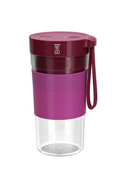 Allians Taşınabilir Pembe Elektrikli Blender, Pratik ve Şarjlı Mutfak Aleti