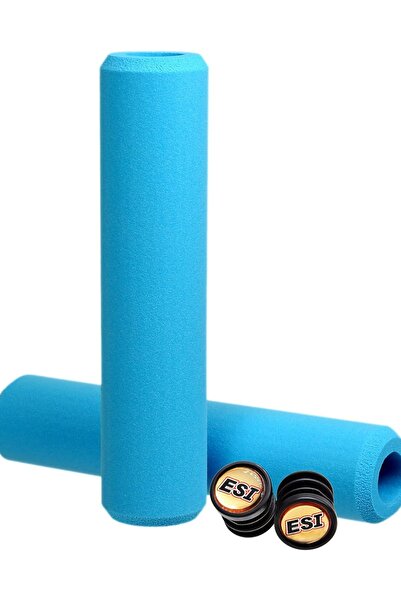 2018 Mânere ghidon ESI Grips Racers Edge, MTB, Aqua, 130 mm, Ø32 mm