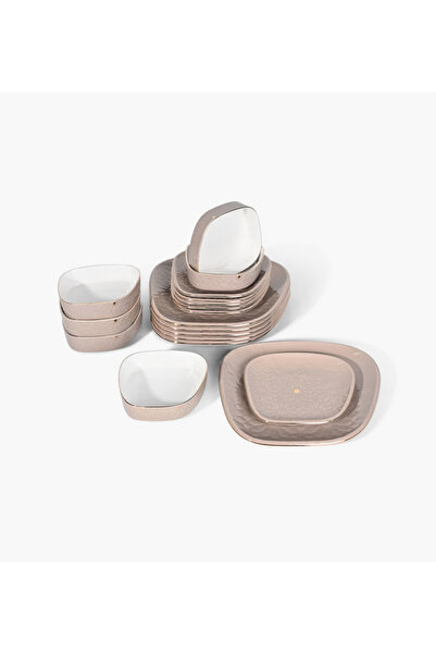 Otantik 18-Piece Printed Porcelain Dinner Set