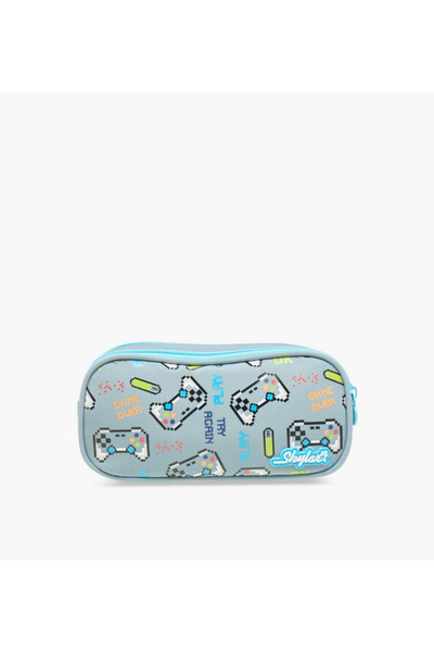 Skylar Gaming Print Pencil Pouch with Zip Closure