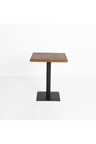DEC13 A square cafe table with a luxurious and distinctive design.