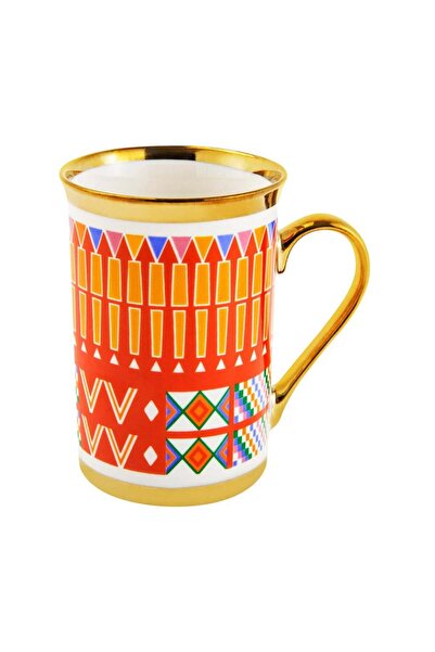 AL SANIDI Porcelain Tea and Coffee Mug with the Image of the Dachshund Dog, R...