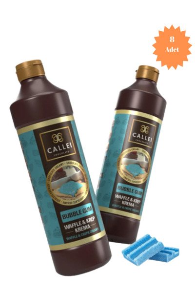 Callei Chocolate Callei Bubble Gum Waffle & Krep Sosu 8 Adet