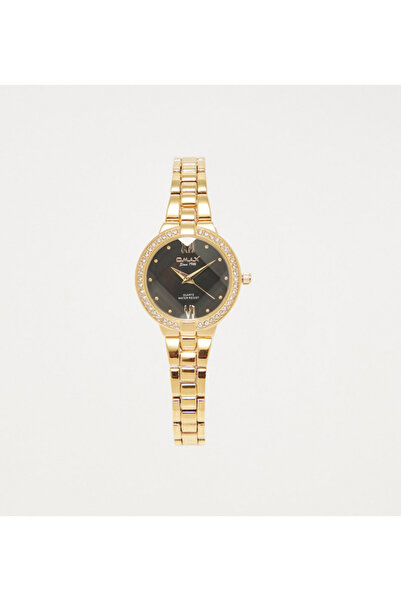 Omax Women's Gold Analog Wrist Watch
