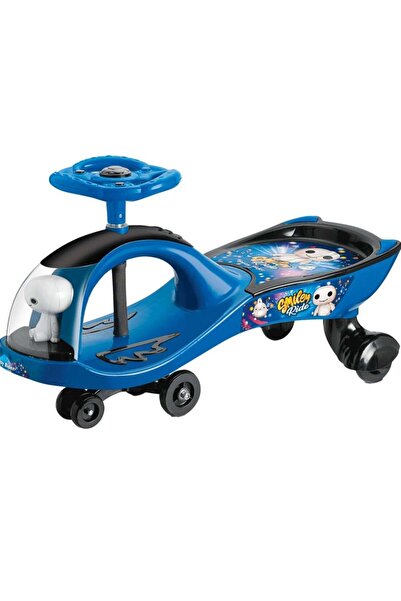 URBAN TOTS راكب مبتسم، أرجوحة ركوب وسيارة للأطفال مع موسيقى وتوجيه بالبوق