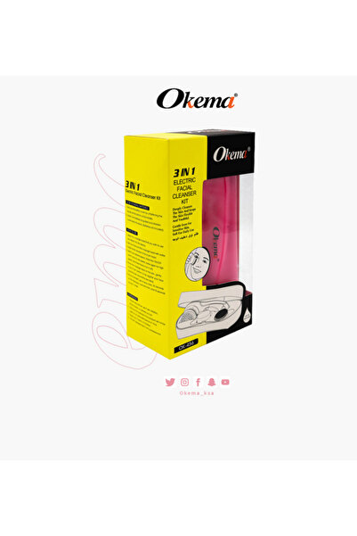 Okema مجموعة تنظيف الوجه الكهربائية 3 في 1