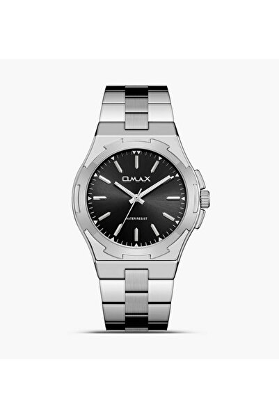 Omax Men's 40 MM Silver Analog Metal Strap Watch