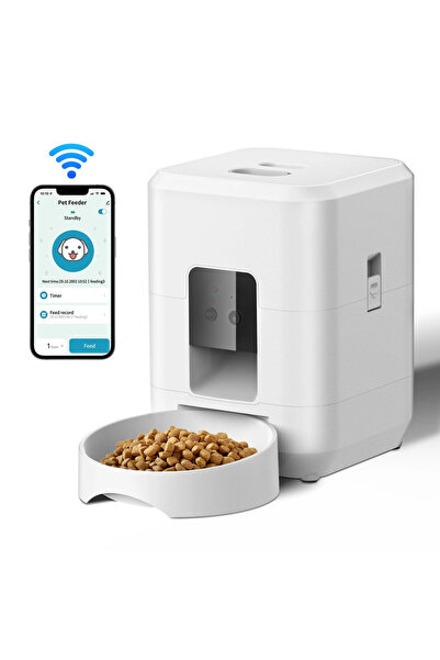 Zenva 2L Smart автоматична хранилка за котки и малки кучета - Wi-Fi и приложе...