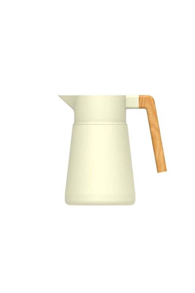 Parfait High Quality Contemporary Design Vacuum Flask Off-White And Brown 1.5 L