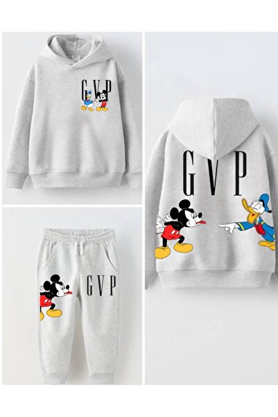 DONDİNİ KİDS Gri Üç İplik Takım